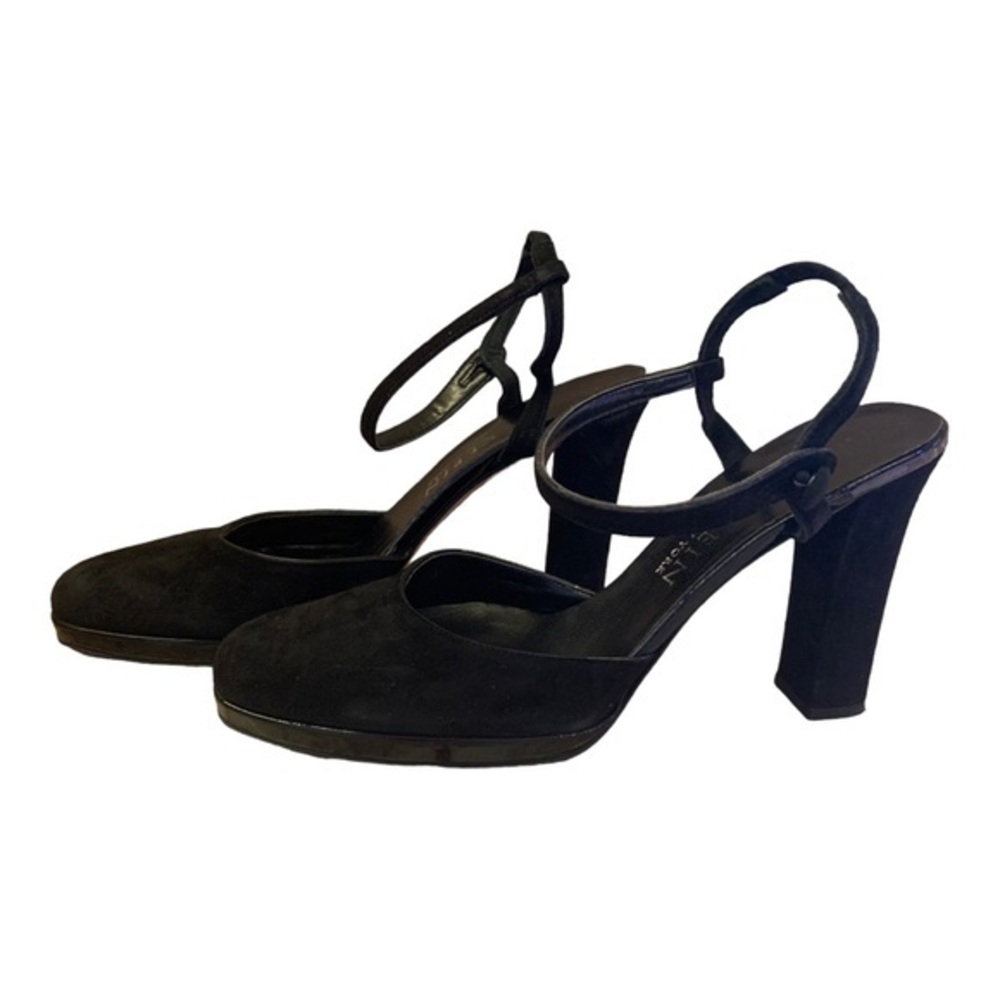 Anne Klein Black Suede Heels-6.5M